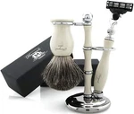 3 Piece Shaving Kit Cartridge Safety Razor Brush Shave Holder Stand. Fixed Price $56.99.
