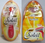 Bic Soleil Shaver Razor Handle 2 Cartridges + 4 Pack = 6 Refills Shower Holder. Fixed Price $19.97.