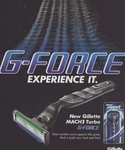 2003 Gillette MACH3 Turbo G-force Razor Print Ad Wall Art. Fixed Price $6.79.