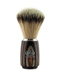 Omega Shave Hi-brush Series Synthetic Bristle Multi-layer Multi-color Wood Handl. Fixed Price $49.95.