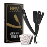 Brv Men Professional Straight Edge Barber Razor W/ 100 Single Blad.... Fixed Price $45.90.