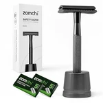 Zomchi Safety Razor Black Classic Double Edge Metal Handle With Stand 10 Blades. Fixed Price $23.99.