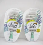 Bic Soleil Escape, 3 Blades, Lavender Eucalyptus, 2 Packs / Total 8 Razors. Fixed Price $10.38.