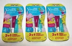 Lot (3) Gillette Venus Tropical Disposable Razors Women Scented Handles 3+1. Fixed Price $23.00.