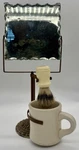 Antique Shaving Kit Scalloped Edge Mirror SURREY34014 Mug Brush Holder Americana. Fixed Price $245.00.
