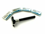 Barber Safety Razor Plus Supermax Double Edge Blades Shaving Grooming New. Fixed Price $11.99.