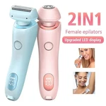 Womens Hair Removal Epilator 2 1 Usb Rechargeable Face Body Leg Bikini Razor. Fixed Price $39.99.