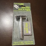 Assured Double Edge Safety Razors, Stainless Steel Handles W/ 5 Blades. Fixed Price $10.99.