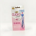 Bic Click 3 Soleil Razor Handle Plus 6 Cartridges New Sealed Smoother Shave. Fixed Price $10.00.