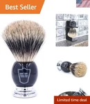 Parker Premium Badger Shaving Brush - Thick Lather & Elegant Gift Box Included. Fixed Price $66.59.
