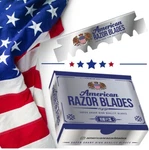 100 American Razor Blades Pre-snapped Single Edge One Sided For Barbers Shaving. Fixed Price $14.95.