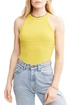 Bandier X Wsly Rivington Ribbed Tank, Ochre, Large. Fixed Price $17.99.