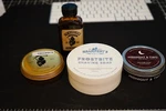 The Blades Grim Luxury Shaving Soap & As Midnight Two Study Krampers Frost. Fixed Price $65.00.