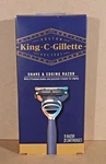 King Gillette Shave & Edging Razor + 2 Cartridges New. Fixed Price $17.99.
