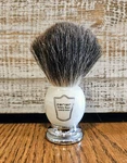 Parker Safety Razor Handmade Premium Black Badger Shaving Brush - Marbled Handle. Fixed Price $28.50.