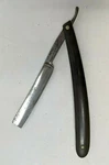 Vtg Juengel & Klein Co Black Plastic Barber Straight Razor Germany KS21. Fixed Price $14.15.