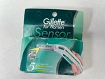 Gillette Sensor For Women 5 Razor Blades Refill Cartridges Non-excel Version Nos. Fixed Price $24.95.