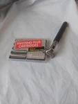 Vintage Gillette Pivoting Head Razor Used Handle 10 After Market Cartridges. Fixed Price $49.99.