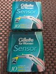 Gillette Sensor Excel For Women 10 Cartridges W/aloe & Moisturizers 2 Pack Usa. Fixed Price $99.95.