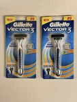 Pair Of Gillette Vector 3 Razor Handles. Fixed Price $15.00.