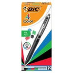 Bic 4 Color Grip Count (pack Of 12), Black, Blue, Green, Red Ink. Fixed Price $24.95.