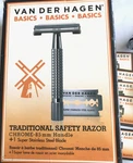 Van Der Hagen Traditional Safety 8.5MM Handle Razor + 10 Stainless Steel Blades. Fixed Price $24.97.