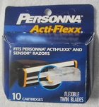 10 Acti-flexx Flexible Blade Cartridges New Box Fits Sensor,personna Razor Vtg. Fixed Price $6.95.