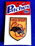 Wisconsin Badger Vintage Travel Souvenir Iron-on Patch By Baxter Lane New. Fixed Price $6.00.