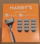 Harry Chrome Edition Razor Set 13 X 5-BLADE Cartridges + Metal Handle. Fixed Price $25.49.