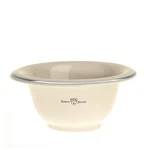 Edwin Jagger Ivory Porcelain Shave Shaving Soap Bowl With Silver Rim New. Fixed Price $55.00.