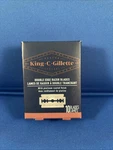 King Gillette Double Edge Razor Blade Refills 10 Count Box New Sealed. Fixed Price $6.49.