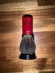 Omega 63180 Pure Badger Shaving Brush, Red Handle-made Italy. Fixed Price $49.95.