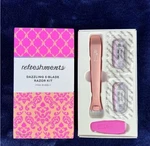 Dazzling 5-BLADE Razor Shaving Kit + 2 Cartridges Refreshments Ipsy Pink Bubbly. Fixed Price $34.99.