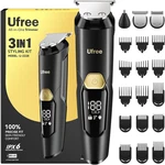 3-IN-1 Beard Trimmer Kit, Men's Electric Shaver Razor For Mustache Body Nose Fac. Fixed Price $36.80.