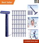 Gentle And Effective: 400 Twin Blade Disposable Razors For Men Clear Wrap. Fixed Price $91.99.
