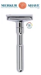 Genuine Merkur Futur Adjustable Safety Razor, Chrome Finish, MK-701001. Fixed Price $89.99.