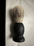 New Naked Armor Swedish Black Wood Synthetic Shaving Brush. Fixed Price $12.00.