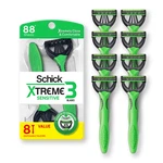 Schick Xtreme Disposable Razors 8CT Sensitive Skin Men 3-BLADE. Fixed Price $21.84.