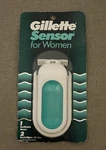 Gillette Sensor For Women New 1 Razor 2 Cartridges Unopened Sealed Vintage 90'S. Fixed Price $26.95.