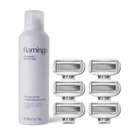 Cartridges Razor Refill Foaming Gel 1 Count Women Flamingo Shaving. Fixed Price $35.99.
