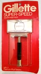 Vintage Gillette Super-speed Double Edge Razor W/2 Platinum-plus Blades Nib. Fixed Price $95.85.