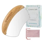 Greenstalk Stainless Steel Gua Sha With Bamboo-handled For Face, Body, Silver. Fixed Price $27.73.
