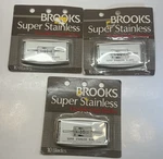 Vintage Brooks Super Stainless Double Edge Blades 10PK, Lot Of 3 New Sealed. Fixed Price $26.09.