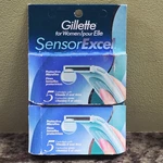 10 Gillette Sensor Excel Women's Shaver Razor Blade Refill Cartridges New Nos. Fixed Price $47.99.