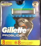 Gillette Proglide, Fits All Fusion, & Power Razors, 8 Cartridges. Fixed Price $23.99.