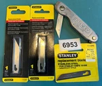 Stanley 10-049 Marking Pocket Knife + Spare 11-041 11-040 Replacement Blades. Fixed Price $34.99.