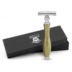 Vintage Double Edge Safety Razor For Women, Antique Metal Handle, Gold. Fixed Price $19.99.