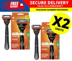 Gillette Fusion Power Razor Handle With 1 Cartridge, Battery Operated ( X 2 ). Fixed Price $35.63.