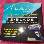 Daylogic For Men 3 Blade Refills 5 Cartridges Nib Fits Gillette Mach. Fixed Price $7.00.