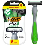 Bic Flex 3 Sensitive Men Disposable Razors, Blade, Pack. Fixed Price $15.18.